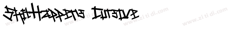 ShitHappens Cursive字体转换